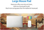 Gaming Mouse Pad, Large Non-Slip Rubber Base Mousepad, Keyboard Mouse Mat, Desk Pad with Stitched Edges, 31.5x11.8inch, Asia Palace