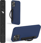Phone Grip, Ultra Thin Cell Phone Grips Finger Holder Kickstand for Back of Phone, Loopy Case Swappable for Smartphones Wireless Chargers Car Mounts - SleekGrip Essential