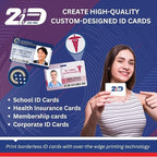2ID Fargo HDP5000e Dual-Sided ID Card Printer 096640 | High-Definition and Versatile Badge Printer for Corporate and Student ID Badges