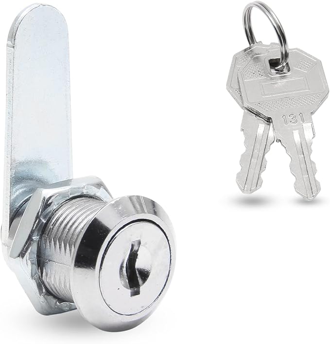 Uenhoy 6 Pack Cam Locks, Keyed Alike - 3/4" (20mm) Set for Drawers, Mailbox, Tool Box, RV, File Cabinet Locks with Keys