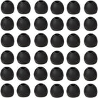 36 Pieces Large Earbud Tips Soft and Comfortable Silicone Earbud Tips Ear Bud Replacement Pieces Silicone Fit Most in-Ear Headphones，Inner Hole 3.8mm -5.5mm，Large Black Earbuds Silicone Tips