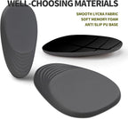 Hokafenle Ergonomic Mouse Pad Wrist Support, Terraced Slope Carpal Tunnel Wrist Pad for Mouse with Unibody Memory Foam, Wrist Rest Pain Relief Mousepad (Dark Grey, 11.8x7.9 in)