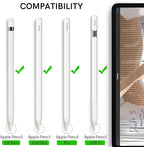 Delidigi 2 Pack Replacement Tips Compatible with Apple Pencil Pro/2nd Generation/1st Gen/USB C, Wear-Resistant iPencil Nibs Accessories Fine Point Precise Control Pen Like Tips