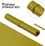 Cork Desk Mat - Small Dual-Sided Desk Pad for Office and Home - Desk Organization and Accessories - Ideal for Large Mouse Pad and Small Desk Mats on Top of Desks(Olive Green,23.6"x 13.8")