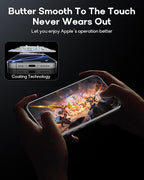 3 Pack for iPhone 16 Tempered Glass Screen Protector:9H+ Durable, Auto Positioning, Bubble Free, High Definition, Easy Installation