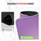 ITNRSIIET Mouse Pad Non-Slip Rubber Base Smooth Surface Stitched Edges Waterproof Durable Compatible with All Mice for Office & Gaming, Desk Accessory, 10.2x8.3x0.12 inch, Lilac Gradient