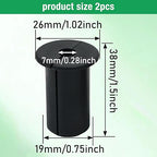 2pc Starlink Cable Grommet 3/4" Silicone Waterproof Wall Hole Pass Through Split Cable Bushings for TV Wire Ethernet Cord, Starlink Cable Routing Kit Accessories,38mm/1.5"Ht, Black