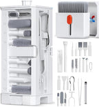 32-in-1 Multi-Function Electronics Cleaning Kit, Computer Laptop Cleaner Kit with Charging Port, Stylus Pen, Keyboard Brush & Reusable Tools for iPhone, MacBook, AirPods, Laptop, Camera Lens