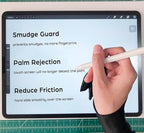 AKX Artist Glove, Palm Rejection Drawing Glove for Graphic Tablet, iPad - Smudge Guard, 2-Finger, Good for Left and Right Hand (Black, Xsmall, 2 Pack)