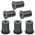 6pc Starlink Cable Grommet 1" Silicone Waterproof Wall Hole Pass Through Split Cable Bushings for TV Wire Ethernet Cord, Starlink Cable Routing Kit Accessories, 38mm/1.5" Ht, Black