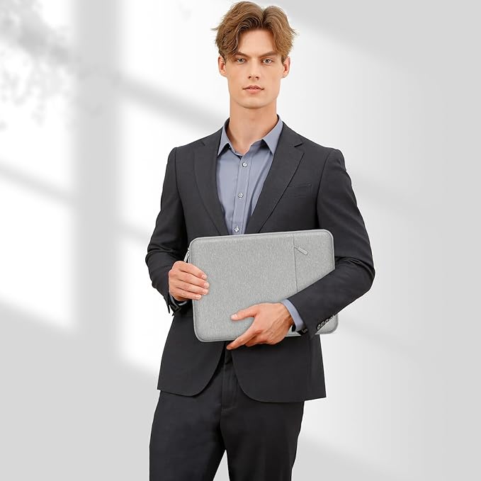 MOSISO Laptop Case 18.5 inch, 18-18.5 inch Laptop Sleeve Compatible with ASUS Gaming Monitor HP Dell Lenovo Notebook, Polyester Vertical Computer Sleeve Bag with Pocket, Gray