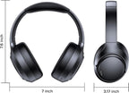 TAGRY Hybrid Active Noise Cancelling Bluetooth Headphones ENC Mic Clear Call Over Ear Headphones 120Hrs Playtime Wireless Earbuds with Hi-Res Audio Low Latency ANC Headset for Game Travel Office Home