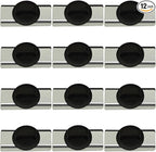 Magnet Zip Tie Mount Magnetic Zip Ties Mount Holder Strong 1-Second Magnetic Snap Installation Heavy-Duty Waterproof Cable Tie Mounts for Car Boat Workshop Industrial Organizing (12 Piece)