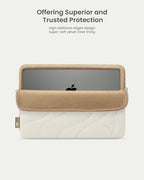tomtoc 360 Protective Puffy Laptop Sleeve for 14-inch MacBook Pro M4/M3/M2/M1 Pro/Max A3112 A3401 A3185 A2992 A2918 A2779 2024, 13.5/13.8-inch Surface Laptop 7(Copilot+ PC)/6/5/4/3, Quilted Design