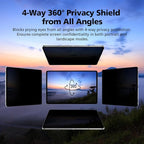 Magnetic 4-Way 360 Degree Privacy Screen Protector for iPad Pro 6th/5th/4th/3rd Generation 11 Inch, Removable Reusable Anti-Spy Anti-Glare Anti-Fingerprint [Landscape and Portrait Mode at