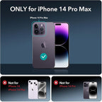 ESR for iPhone 14 Pro Max Screen Protector Set, 3 Tempered-Glass Screen Protectors and 1 Set of Camera Lens Protectors, Smooth Rounded Edges, Full-Coverage Military-Grade Protection, Scratch Resistant
