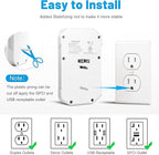 Outlet Extender, Vansoet 6 Outlet Splitter with 4 USB Ports(1 USB C PD 20W), 2100J Surge Protector Power Strip, 3 Side Multi Plug Outlet for Travel, Home, Office, Dorm