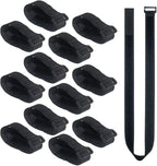 36 inch Cable Straps,12 pcs Reusable Fastening Hook and Loop Utility Cable Ties Down Wraps Adjustable Cinch Straps