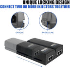 BV-Tech Gigabit Power Over Ethernet PoE++ Injector | 90W | 802.3 af/at/bt | Plug & Play | up to 325 Feet