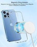 Magnetic Adapter Rings,Compatible with Kindle Pop Socket Magnetic,for Magsafe Accessories & Wireless Charging for iPhone 15/14/13/12 Mini Plus Pro Max/Pixel 8/ S24 Ultra/ S23 and More