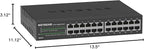 NETGEAR 24-Port Gigabit Ethernet Unmanaged Essentials Switch (GS324) - Desktop, Wall, or Rackmount, Silent Operation