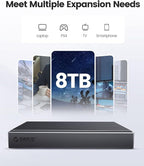 ORICO Dual M.2 NVMe SSD Enclosure, USB C to M2 Adapter for M Key PCIe 2230/2242/2260/2280 M.2 SSDs,Tool-Free Installation Aluminum SSDs Reader Support Trim and UASP up to 2x4TB-BM2-2N