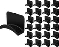 24 Pcs Headphone Wall Hangers Adhesive Gaming Headset Holder Hooks for Wall Mount Strong Universal Stand Hooks for Most Headphone Controller, Hat, Baseball Caps, Closet, Door (Black)