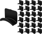24 Pcs Headphone Wall Hangers Adhesive Gaming Headset Holder Hooks for Wall Mount Strong Universal Stand Hooks for Most Headphone Controller, Hat, Baseball Caps, Closet, Door (Black)