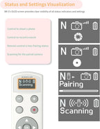 for Nikon Wireless Camera Remote Control - Aodelan Rechargeable Shutter Release Trigger with OLED Screen for Zfc, Z50, P1000,A1000, P950, B600; Replaces Nikon ML-L7(White)