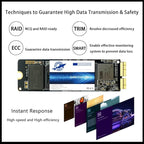 Dogfish 512GB NVMe SSD for MacBook PCIe Gen3x4 M.2 2280, Internal SSD for MacBook Air A1466 A1465(2013-2017)/MacBook Pro A1398 A1502(Retina 2013-2015)/iMac A1419 A1418