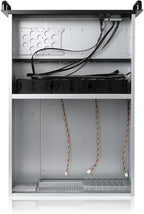 RackChoice 4U Rackmount Server Chassis 8-Bay 12Gbps Hot-Swappable SATA/SAS, EATX/ATX Compatible, Alloy Steel, Black, Ideal for Data Centers & SMBs