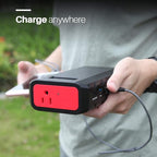 SinKeu Portable Power Bank with AC Outlet, 88.8Wh Portable Laptop Charger, Portable Power Station Outdoor Generators Portable for Home Backup Outdoor Emergency