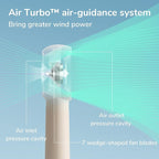 JISULIFE Handheld Portable Turbo Fan [16H Max Cooling Time], 4000mAh USB Rechargeable Personal Battery Operated Mini Small Pocket Fan with 5 Speeds for Travel/Outdoor/Vacation/Concerts - Brown