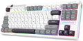 Redragon K729 PRO 80% Wireless Gasket RGB Gaming Keyboard, 3-Mode TKL Mechanical Keyboard w/Knob Control, Mix-Color PBT Keycaps, Hot-Swap South-Facing Socket & 5-Layer Dampener, Custom Silent Switch