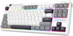 Redragon K729 PRO 80% Wireless Gasket RGB Gaming Keyboard, 3-Mode TKL Mechanical Keyboard w/Knob Control, Mix-Color PBT Keycaps, Hot-Swap South-Facing Socket & 5-Layer Dampener, Custom Silent Switch
