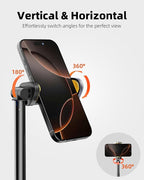 TODI Selfie Stick Tripod for iPhone, 60" Lightweight Phone Tripod Stand with Wireless Remote, Extendable Selfie Stick for iPhone, All-in-1, Compatible with iPhone/Android