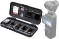 Filter Case for DJI Pocket 3, Magnetic Lens Filter Storage Case for DJI Osmo Pocket 3 Creator Combo Accessories, ND-UV-CPL Wide Angle Macro Lens TF/SD Card Organizer