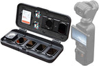 Filter Case for DJI Pocket 3, Magnetic Lens Filter Storage Case for DJI Osmo Pocket 3 Creator Combo Accessories, ND-UV-CPL Wide Angle Macro Lens TF/SD Card Organizer