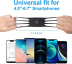 VUP Wristband Phone Holder, 360° Rotatable Forearm Armband for iPhone 15/14/13/Pro Max/Pro/Mini/12/11/SE 2020/Xs/XR/X/8/7/Plus, Fits All 4-6.7 Inch Smartphones (Black-Small)