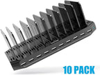 【10PCS】 Unitek Multi Charging Station, 10-Port USB Charger for Multiple Device with SmartIC Tech and Adjustable Dividers, Organizer Stand Compatible with iPad, Tablet, Kindle, iPhone - 10PCS, White