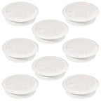 Desk Grommet 2 inch(50mm)8 Pcs, Desk Hole Grommet, Cable Grommet, Desk Hole Cover, Desk Cord Hole Cover, Desk Cable Hole Cover, Desk Wire Hole Insert, Furniture Hole Cover(White Grommet)