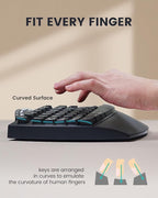 Perixx PERIBOARD-512B Wired Ergonomic Keyboard - Split Keyboard, Wrist Rest, Natural Typing - Wired USB Connectivity - US English - Black