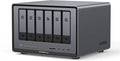 UGREEN NASync DXP6800 Plus 6-Bay Desktop NAS, Intel i3 1215u 6-Core CPU, 8GB DDR5 RAM, 128G SSD, 1X 10GbE and 1X 2.5GbE LAN Port, 2X M.2 NVMe Slots, 4K HDMI, Network Attached Storage (Diskless)