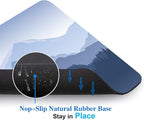 Pine Trees Forest Mouse Pad, Distant Mountain Mouse Pad for Design, Anti-Slip Rubber Base Wireless Mouse Pads for Laptop