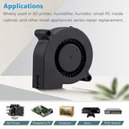 GDSTIME 50mm USB Fan, 50mm x 15mm Blower 5V DC Brushless Cooling Fan