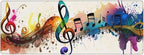 Gaming Mouse Pad, Large Non-Slip Rubber Base Mousepad, Keyboard Mouse Mat, Desk Pad with Stitched Edges, 31.5x11.8inch, Music Note