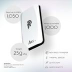 DATO External SSD 1TB, Portable SSD External Solid State Drive, USB 3.2 Gen 2x1 Type C Up to 1050/1000 MB/s, Super Light and Compact Portable Solid State Drive - ARES Torch