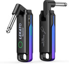 LEKATO Wireless Guitar System UHF Wireless Guitar Transmitter Receiver Rechargeable Audio Wireless Guitar Transmitter and Receiver with 70 Channels Wireless for Guitar Bass Electric Instruments (Blue)
