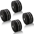 Tertullus 4 Pcs HiFi Speaker Isolation Feet 40x20mm Aluminum Speaker Spike Pad for Turntable, Subwoofers, Amplifier, HiFi Devices, Dac, Recorder, Cd (Black)