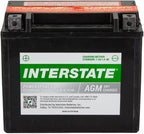 Interstate Batteries YTX20H-BS 12V 18Ah Powersports Battery 310CCA High-Performance AGM Rechargeable Replacement for Arctic Cat, Harley Motorcycles, Bikes, ATVs, Jet Skis, Snowmobiles (CITX20H-BS)